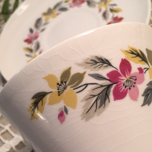Vintage Floral Teacup And Saucer Set - Picture 12 of 16